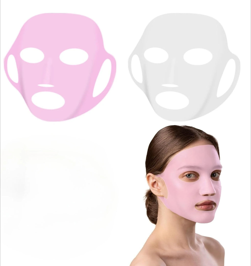 Reusable Silicone Sheet Mask Holder – Wet Locking Face Mask Cover to Avoid Evaporation