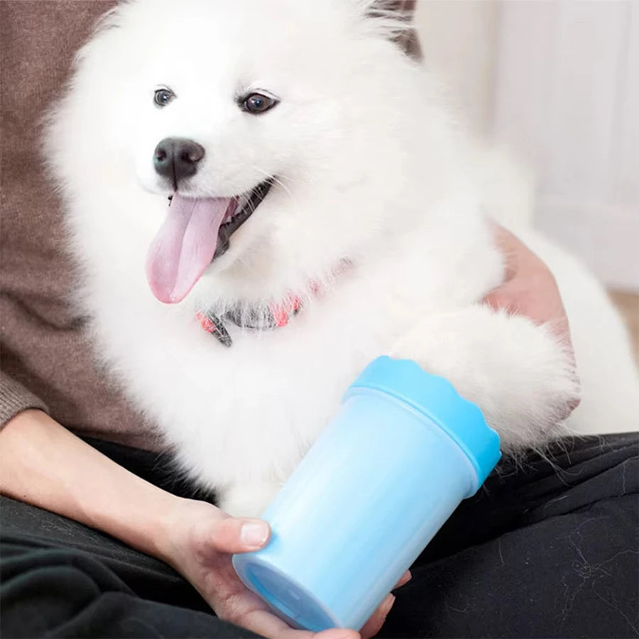 Pet Paw Cleaner Cup – Portable Silicone Brush Foot Washer for Dogs & Cats