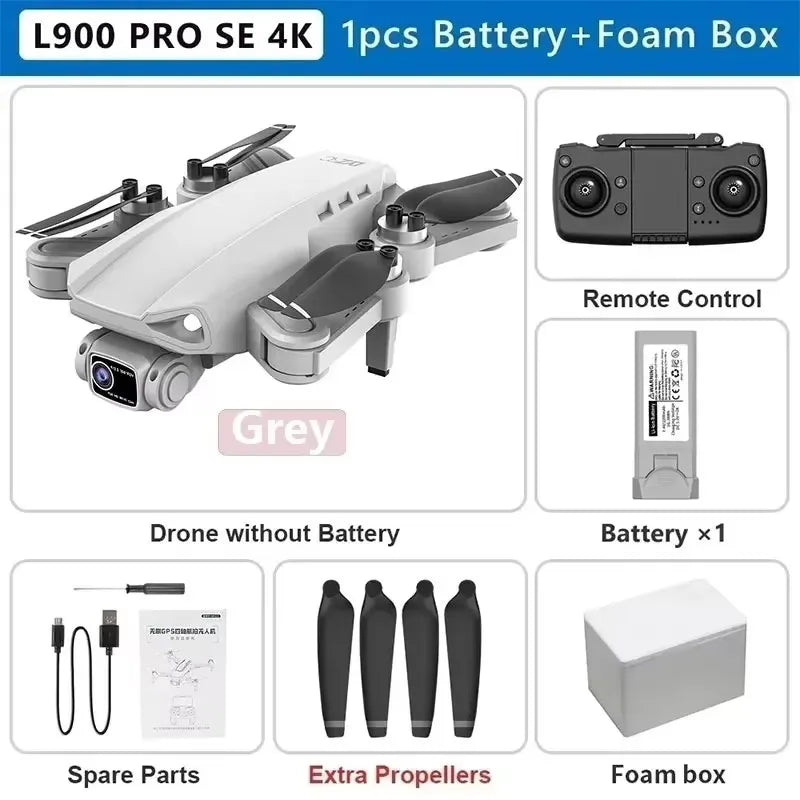 LYZRC L900 Pro SE MAX Drone – 4K Dual Camera GPS FPV Quadcopter
