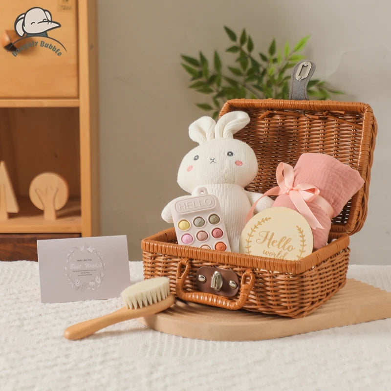 Baby Milestone Cards & Newborn Keepsake Set – Photography Props, Blanket & Accessories