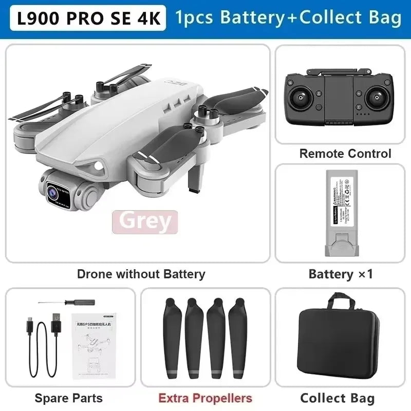 LYZRC L900 Pro SE MAX Drone – 4K Dual Camera GPS FPV Quadcopter