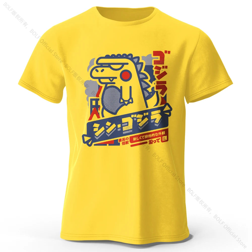 Harajuku Kawaii Animal Print 100% Cotton Unisex T-Shirt – Lightweight Round Neck Tee