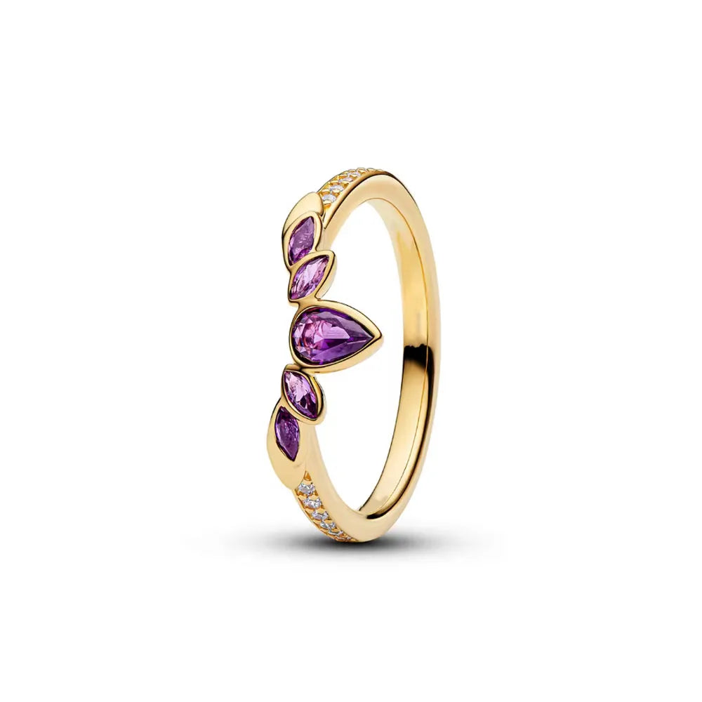 925 Silver Heart, Butterfly & Flower Ring – Exquisite Wedding Ring for Women