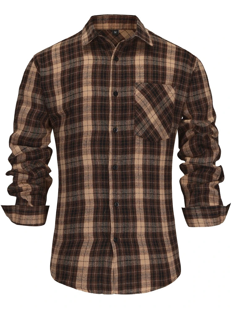 Men’s No-Iron Wrinkle Resistant Business Formal Shirt – Classic Solid Color Dress Shirt
