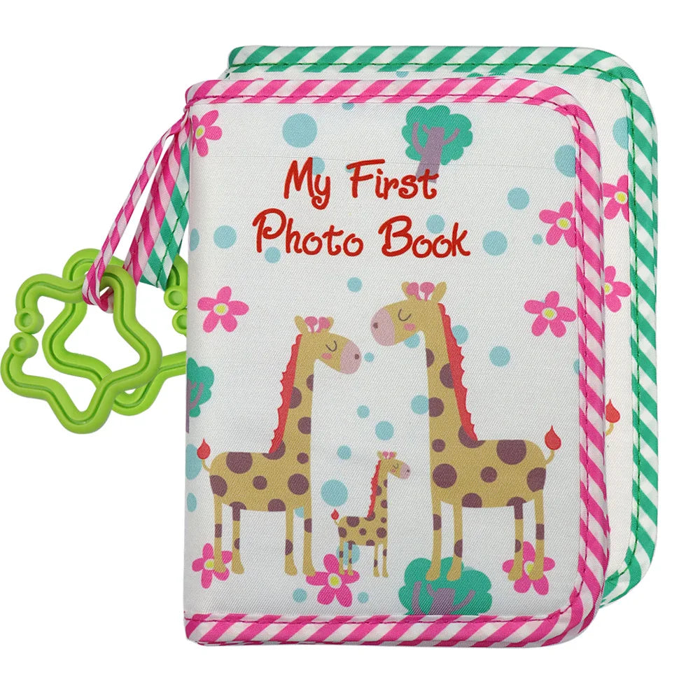 Baby Photo Album – First Year Memory Book with Giraffe Design