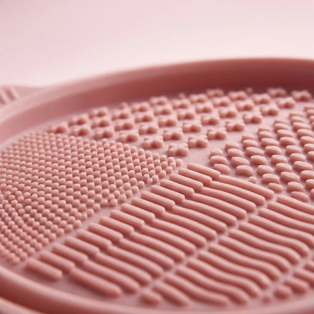 Makeup Brush Cleaner Bowl Set – Gentle Wet Dry Powder Puff Cleaning Beauty Tool