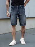 Men’s Slim Fit Stretch Denim Shorts – Classic Business Casual Summer Pants