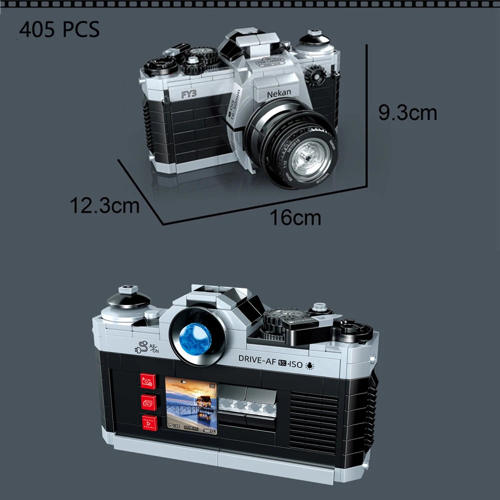 DSLR Camera Mini Building Blocks – Creative Educational Toy Kit for Kids & Adults
