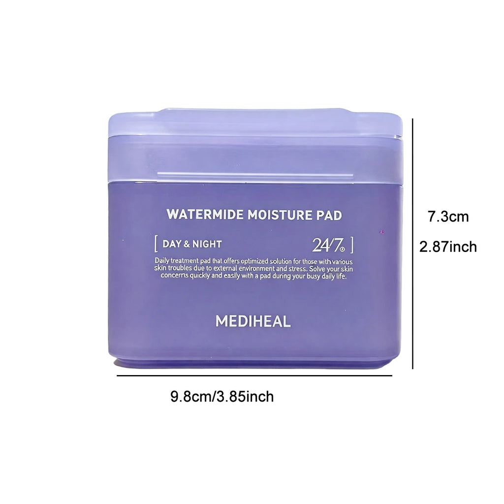 MEDIHEAL Daily Hydrating Skincare Cotton Pads – Korean K-Beauty Moisture Pads