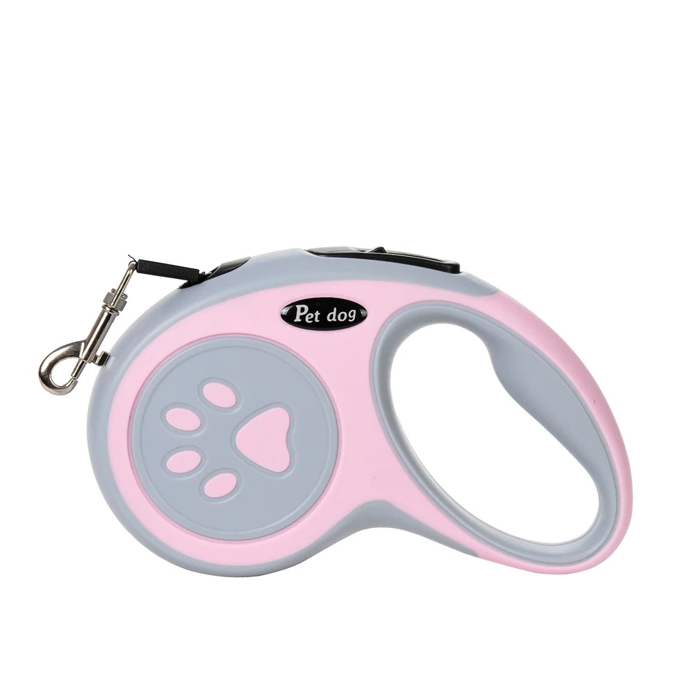 Retractable Dog Leash 3M/5M – One-Button Lock Non-Slip Handle for Small Dogs Cats Training & Hiking