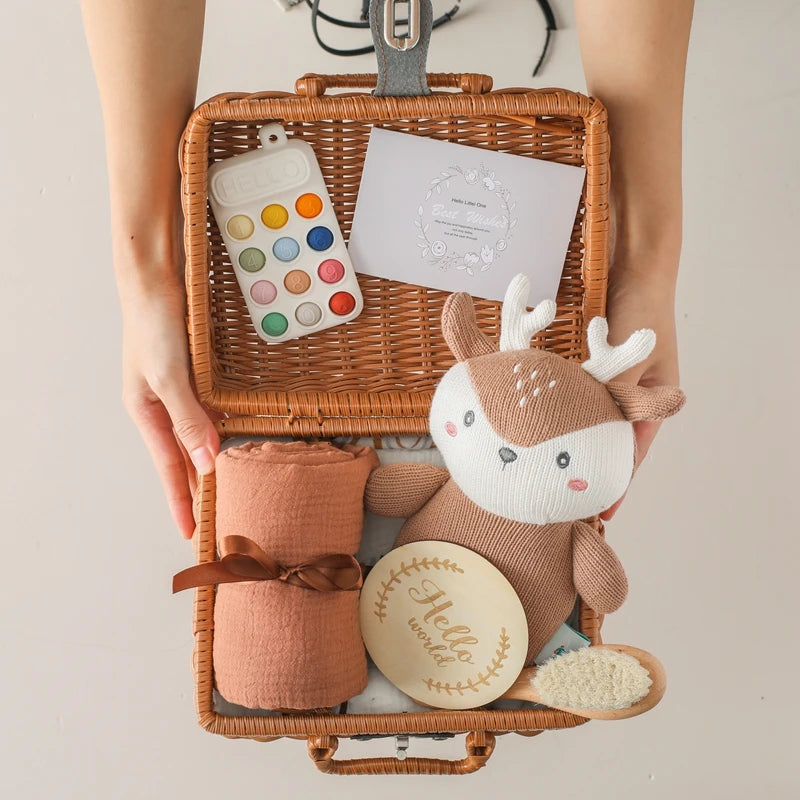 Baby Milestone Cards & Newborn Keepsake Set – Photography Props, Blanket & Accessories