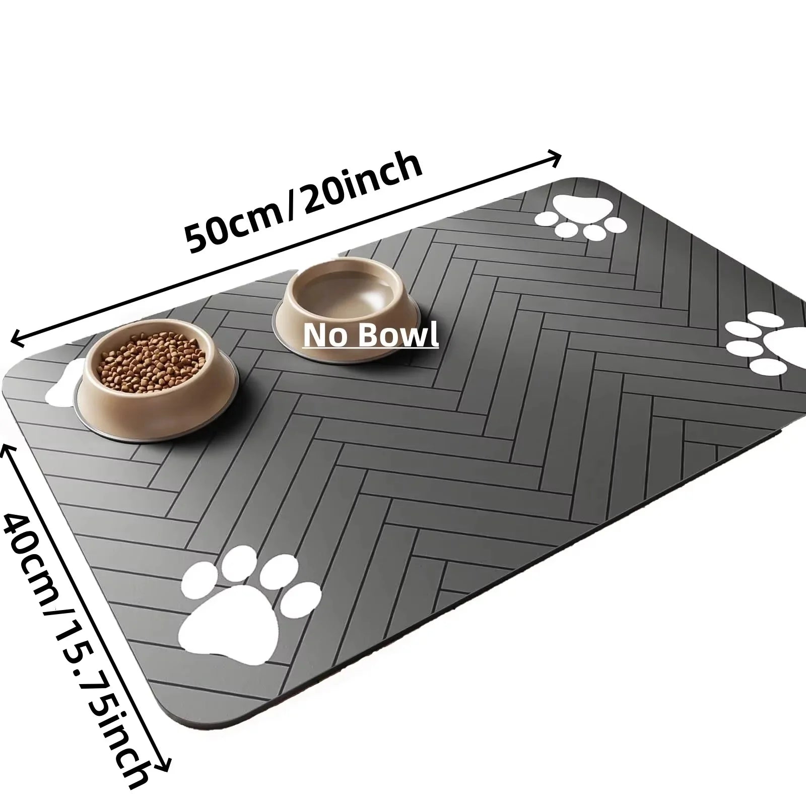 Absorbent Pet Feeding Mat – Waterproof Quick-Dry Placemat for Dog & Cat Food Bowls