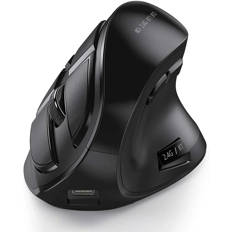 Bluetooth Vertical Wireless Mouse – Ergonomic Rechargeable Mouse for Laptop & Tablet