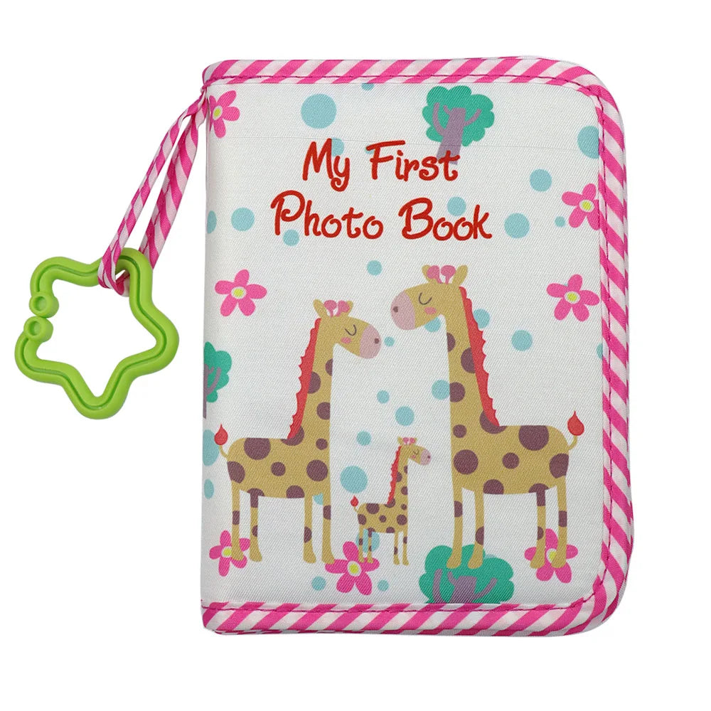 Baby Photo Album – First Year Memory Book with Giraffe Design