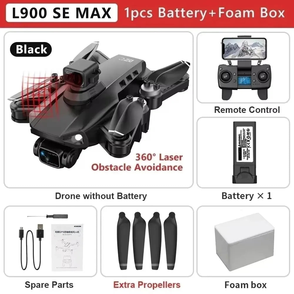 LYZRC L900 Pro SE MAX Drone – 4K Dual Camera GPS FPV Quadcopter