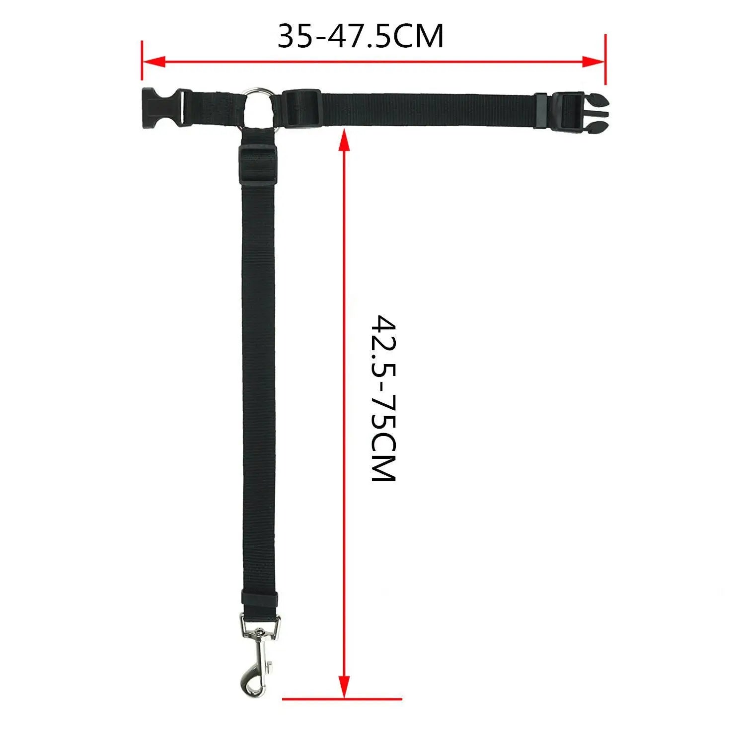 Adjustable Pet Dog & Cat Car Seat Belt Safety Rope – Headrest Restraint for Small Dogs