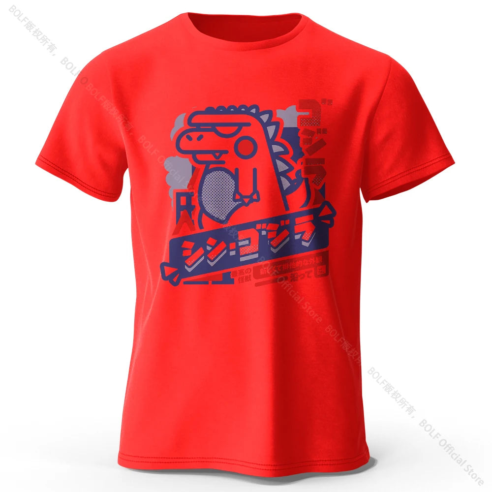 Harajuku Kawaii Animal Print 100% Cotton Unisex T-Shirt – Lightweight Round Neck Tee