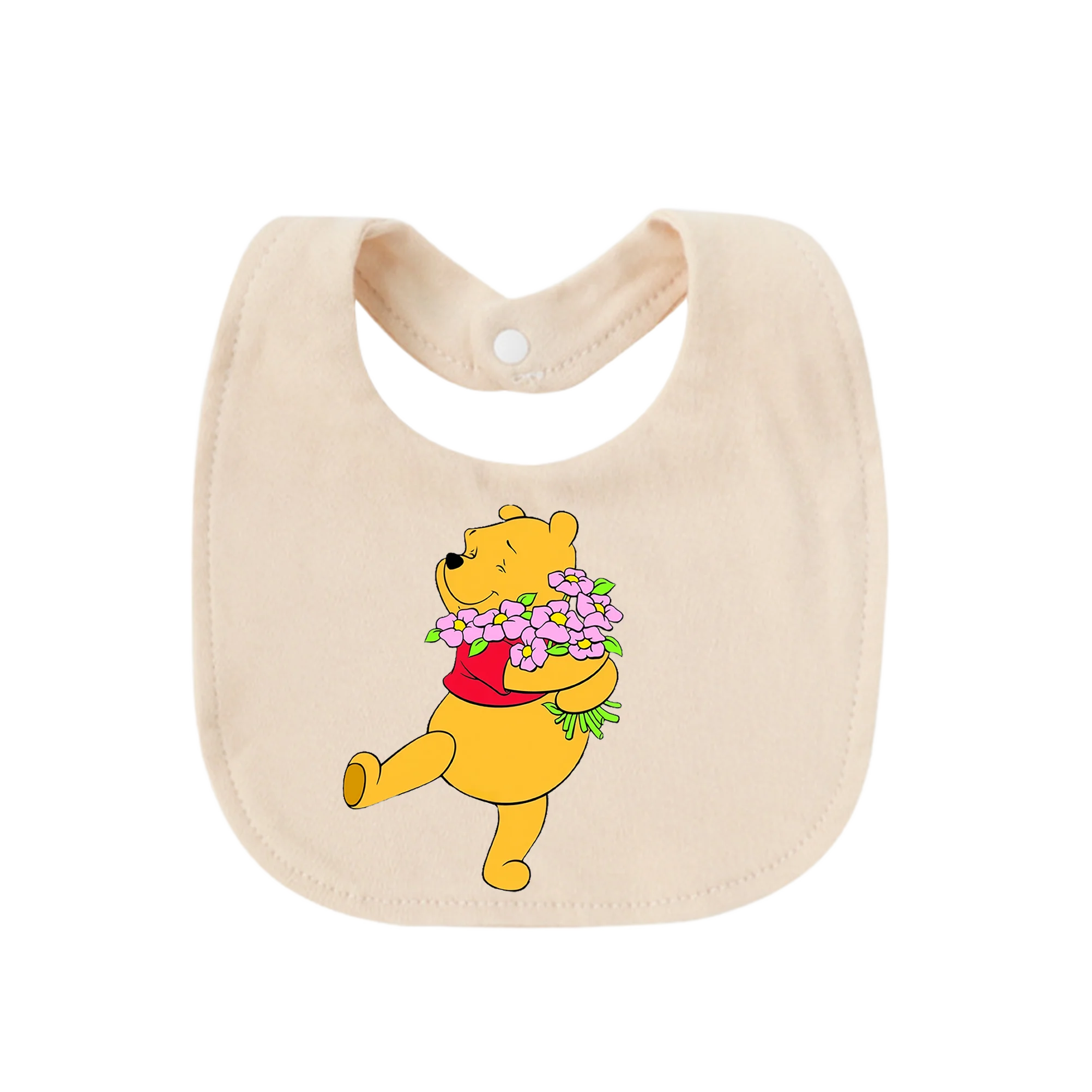 Pure Cotton Newborn Baby Bib – Soft Absorbent Drool Bib for Infants 0–6 Months